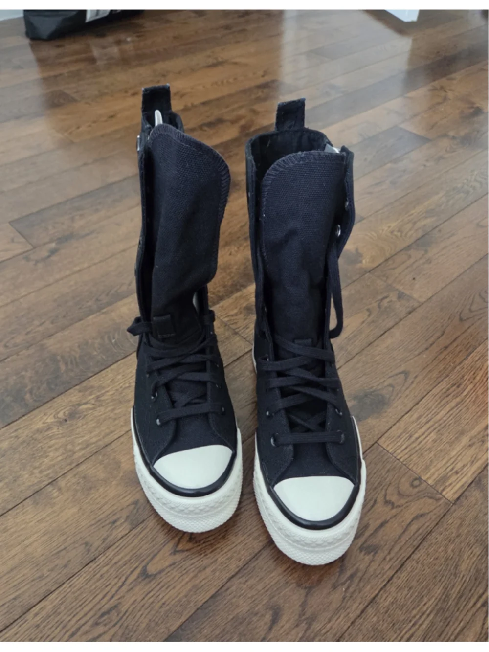 Converse CHUCK 70 PLUS X-HI BLACK/WHITE/EGRET Womens 6.5 - Picture 3 of 8